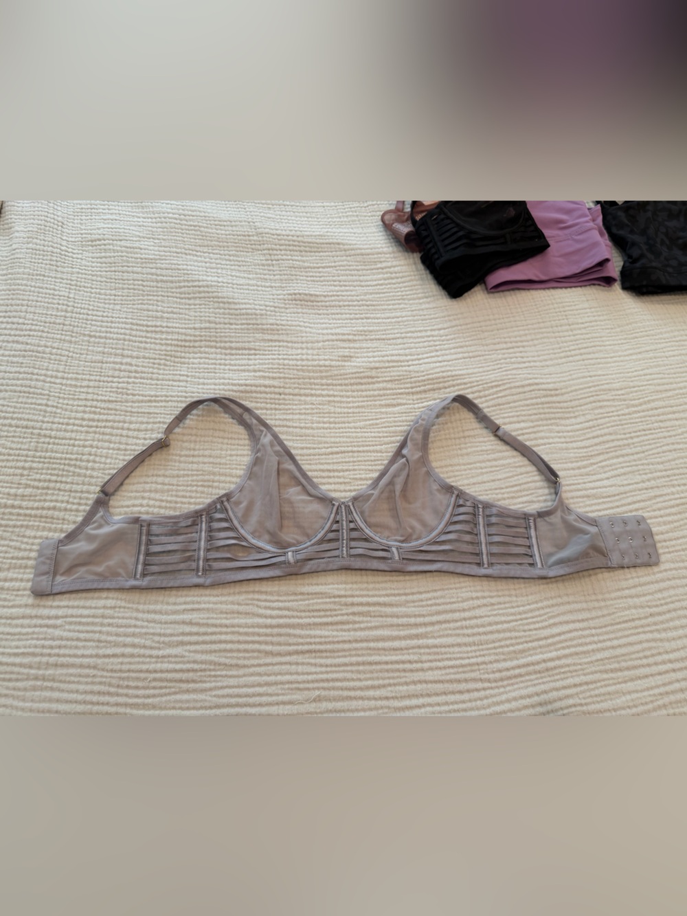 VS Sheer Underwire Bra in Light Gray - Women Intimates